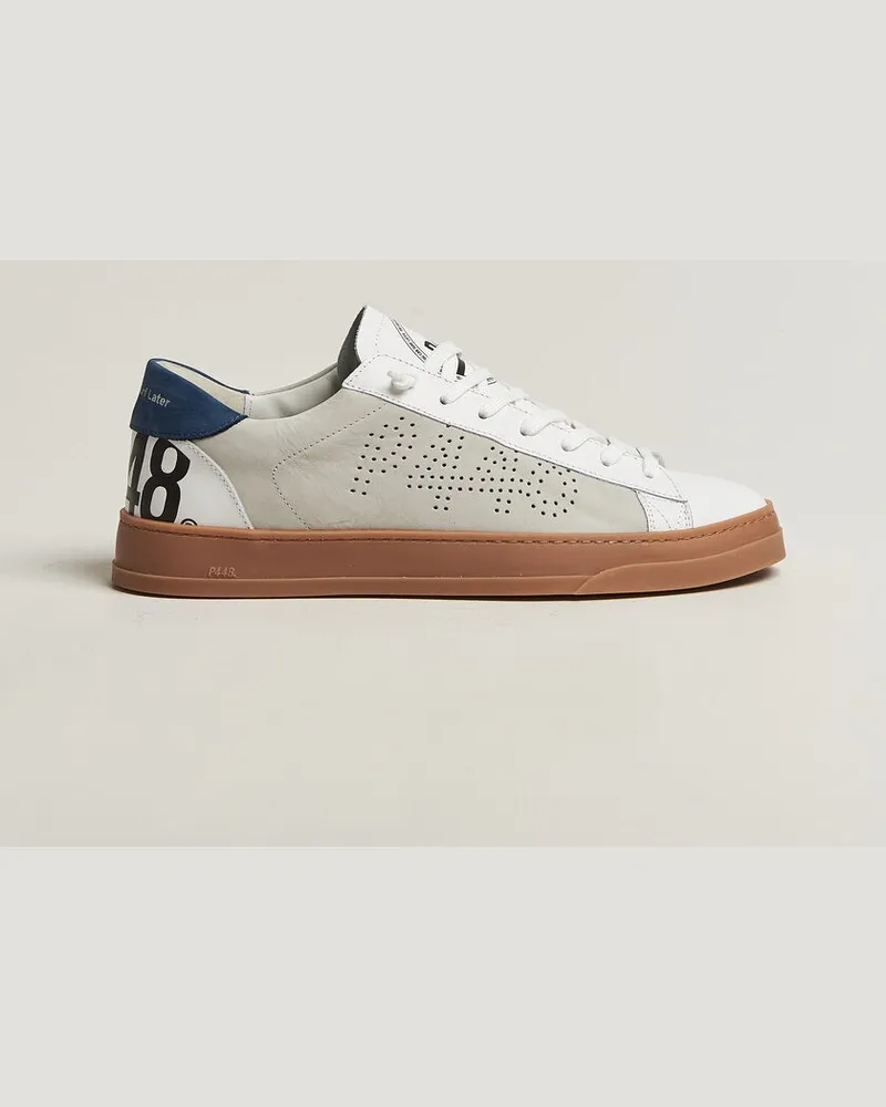 P448 Jack Leather Sneaker White/Navy Weiß