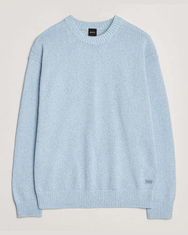 HUGO BOSS Kerlino Knitted Sweater Light Blue Blau