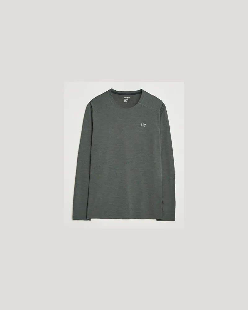 Arc'teryx Cormac Long Sleeve T-Shirt Black Heather Schwarz