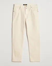 Incotex 5-Pocket Bull Denim Pants Off White Weiß