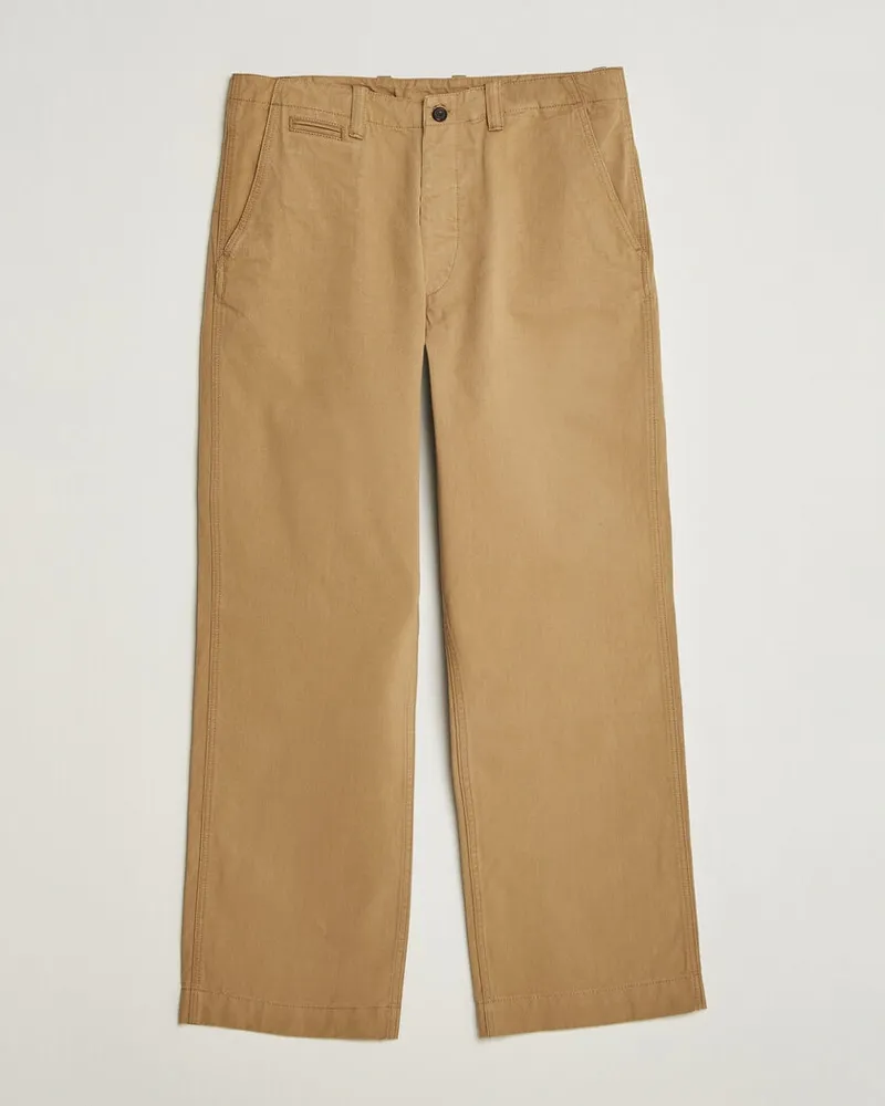 Drake's Twill Officer Chino Beige Beige