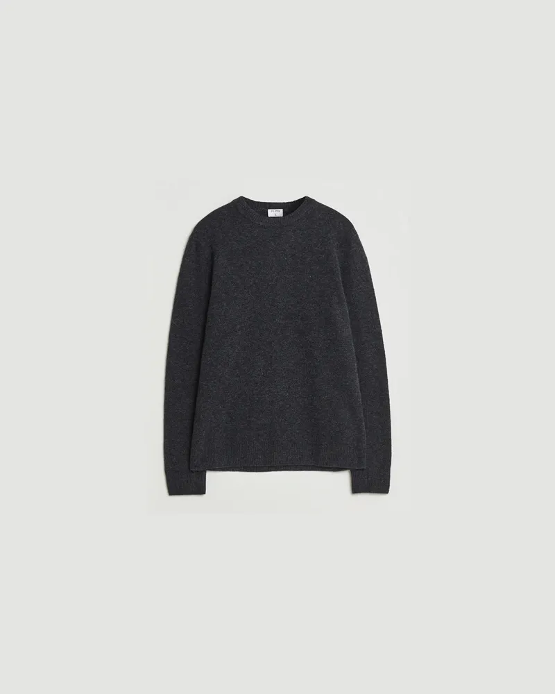 Filippa K Yak Knitted Sweater Charcoal Melange Grau