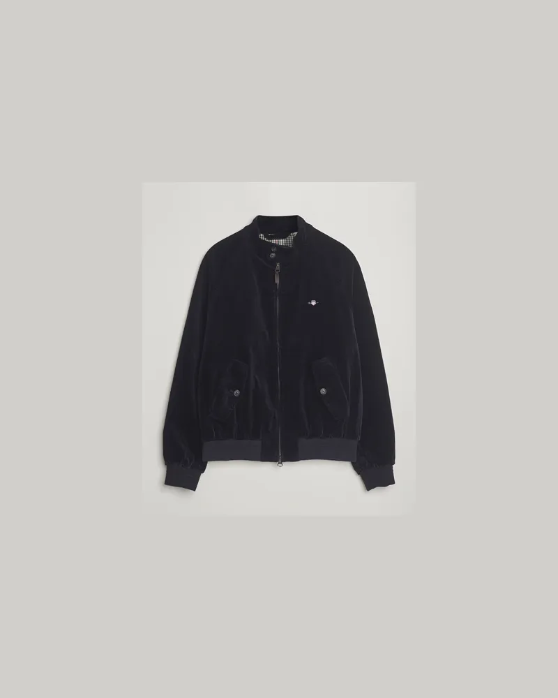 Gant Corduroy Harrington Jacket Evening Blue Blau