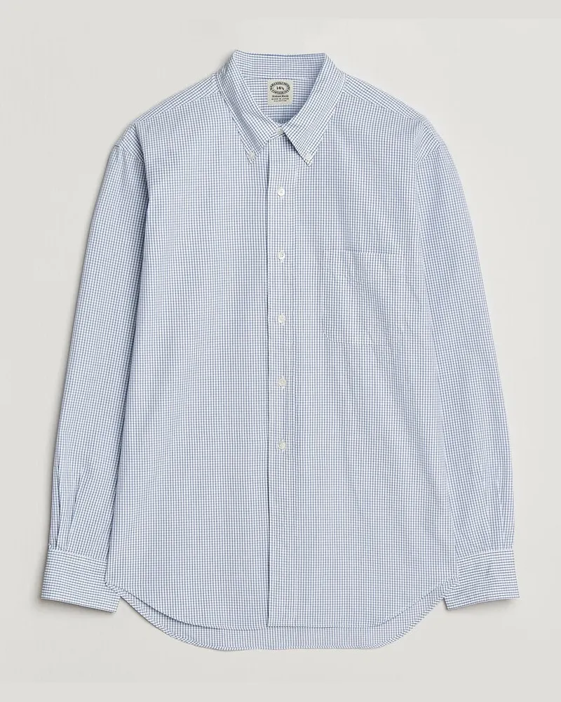 Kamakura Shirts Vintage Ivy Button Down Shirt Blue Check Blau