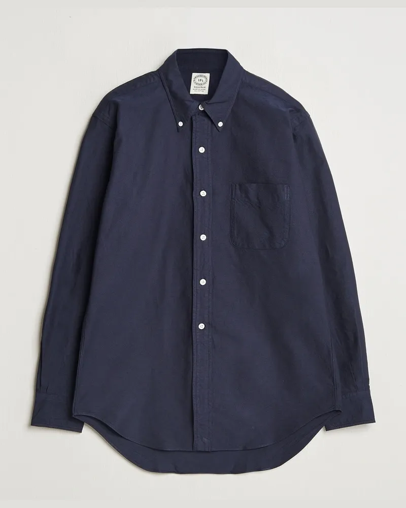 Kamakura Shirts Vintage Ivy Oxford Button Down Shirt Navy Blau