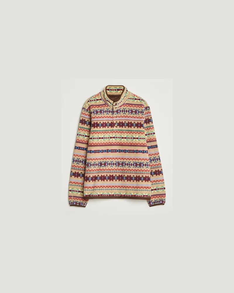 Ralph Lauren Printed Fleece Camel Combo Mehrfarbig