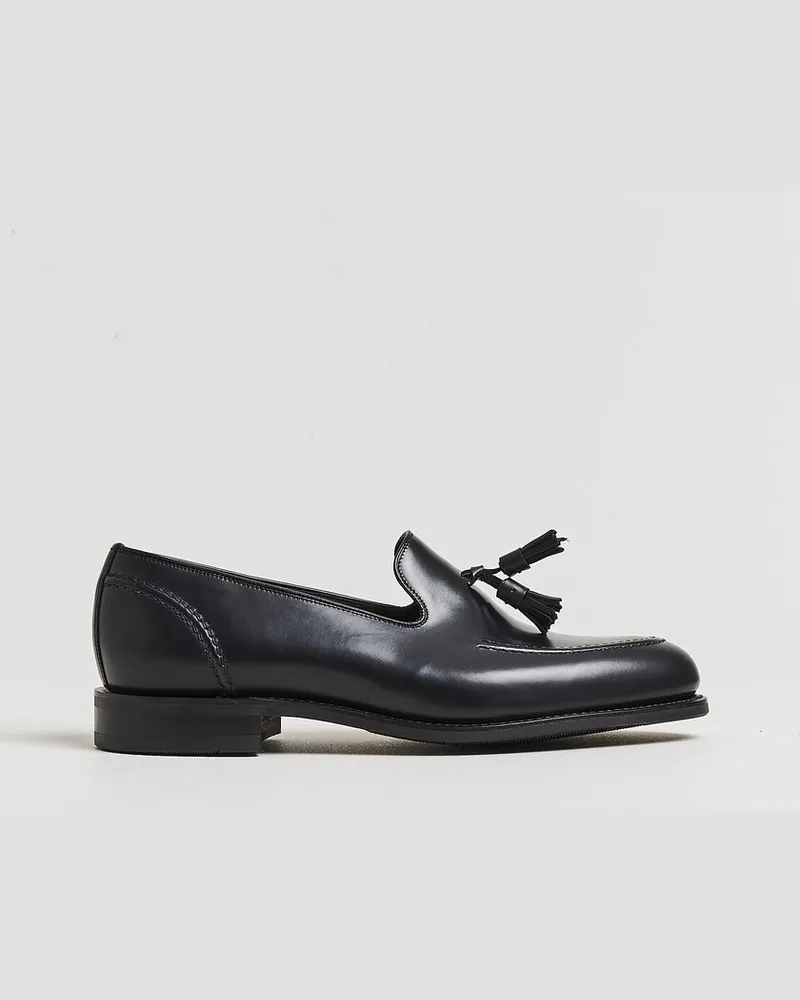 Loake 1880 Brunel Leather Tassel Loafer Black Schwarz