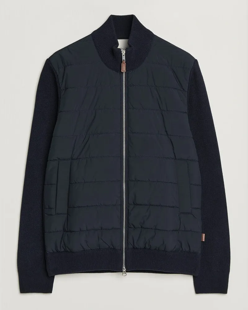 Gant Hybrid Full Zip Evening Blue Blau