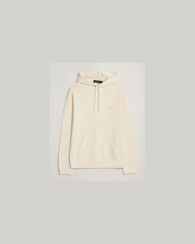 Ralph Lauren Cotton/Wool Hoodie Andover Cream Weiß