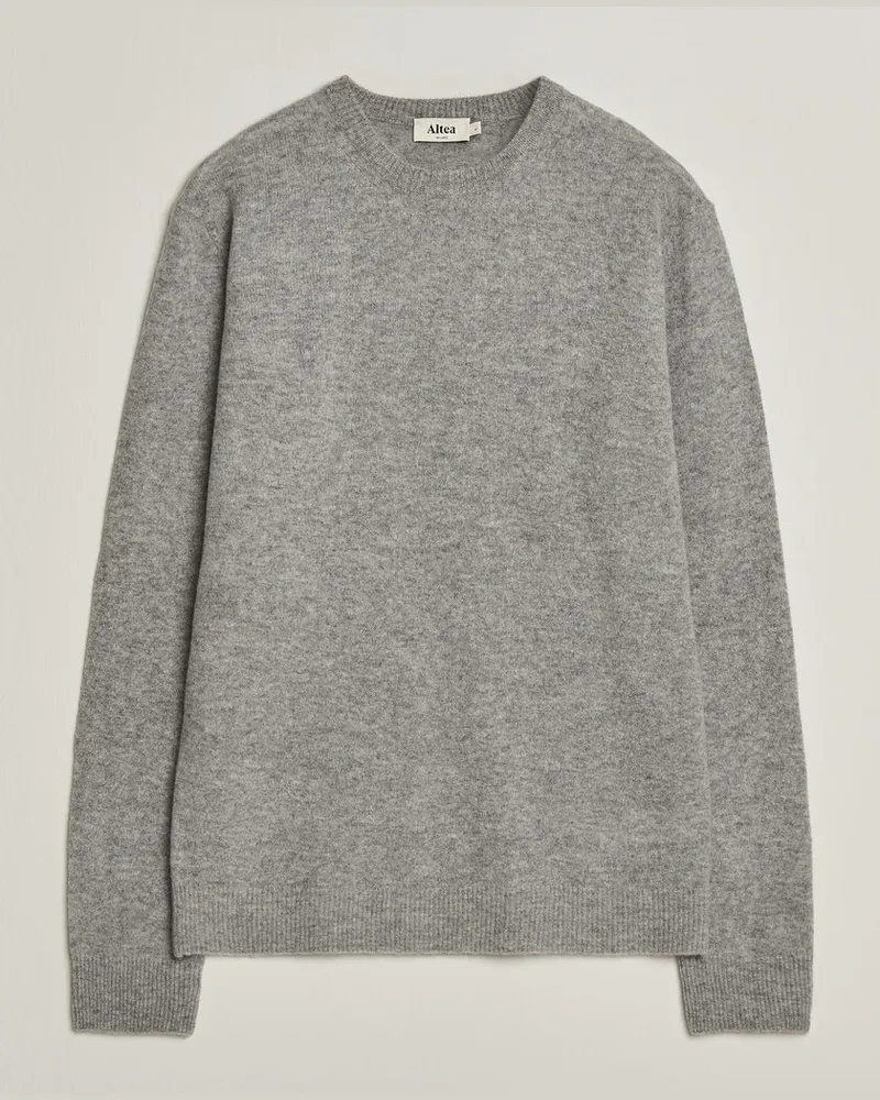 Altea Cloud Cashmere Blend Sweater Grey Melange Grau