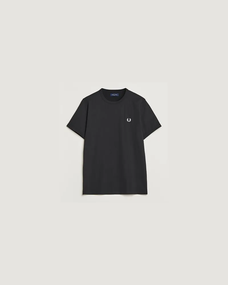 Fred Perry Ringer Rundhals Tshirt Black Schwarz