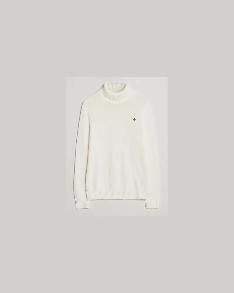 Morris Howard Roller Neck Off White Weiß