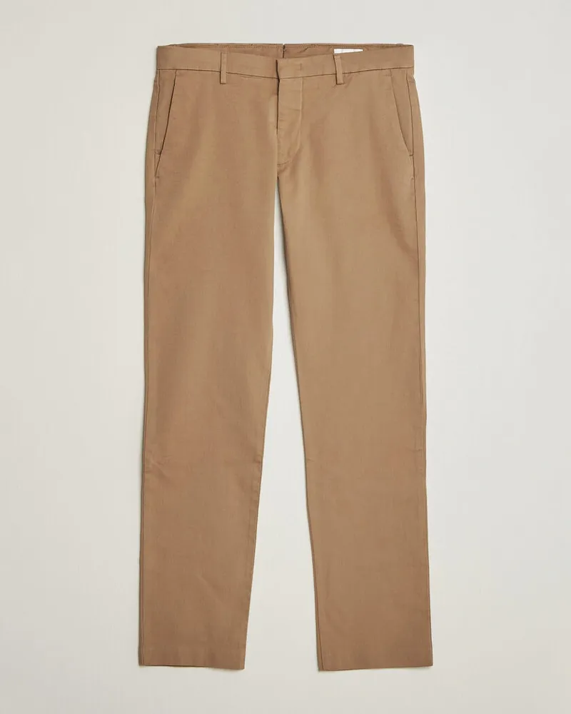 NN 07 Theo Regular Fit Chinos Desert Clay Braun