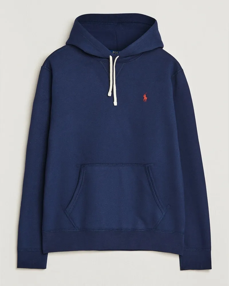 Ralph Lauren RL Fleece Hoodie Cruise Navy Blau