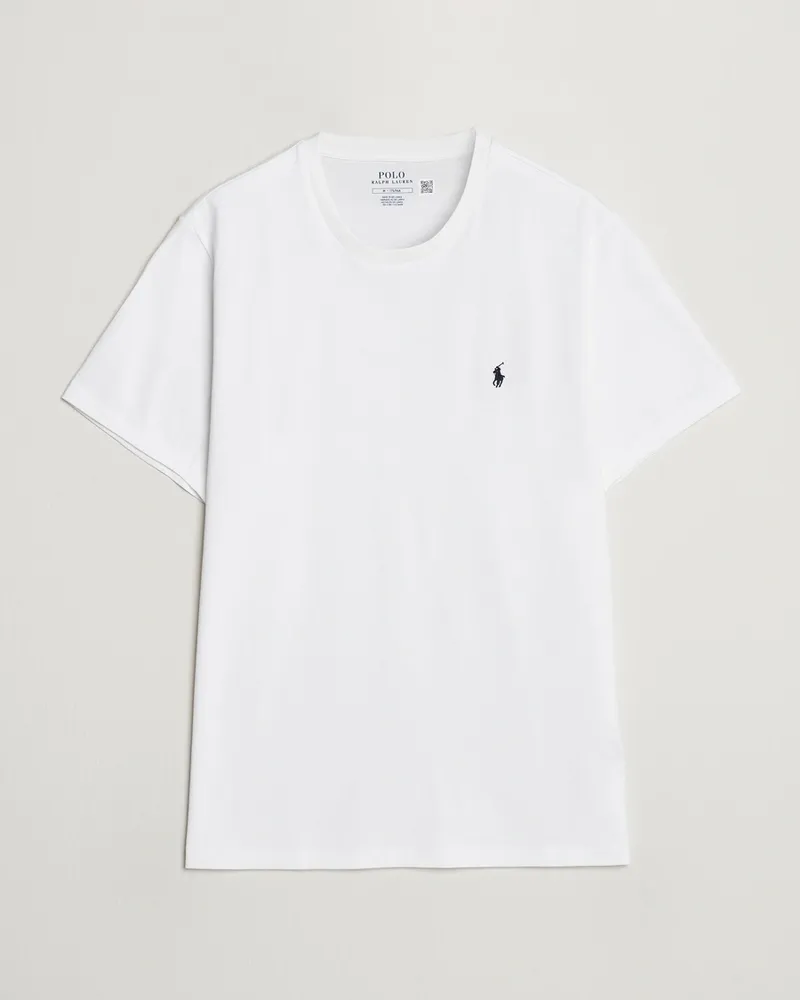 Ralph Lauren Liquid Cotton Crew Neck T-Shirt White Weiß