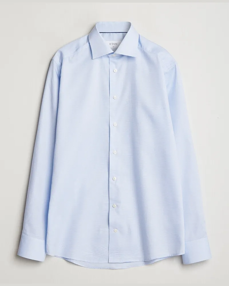 Eton Slim Fit Oxford Shirt Light Blue Blau