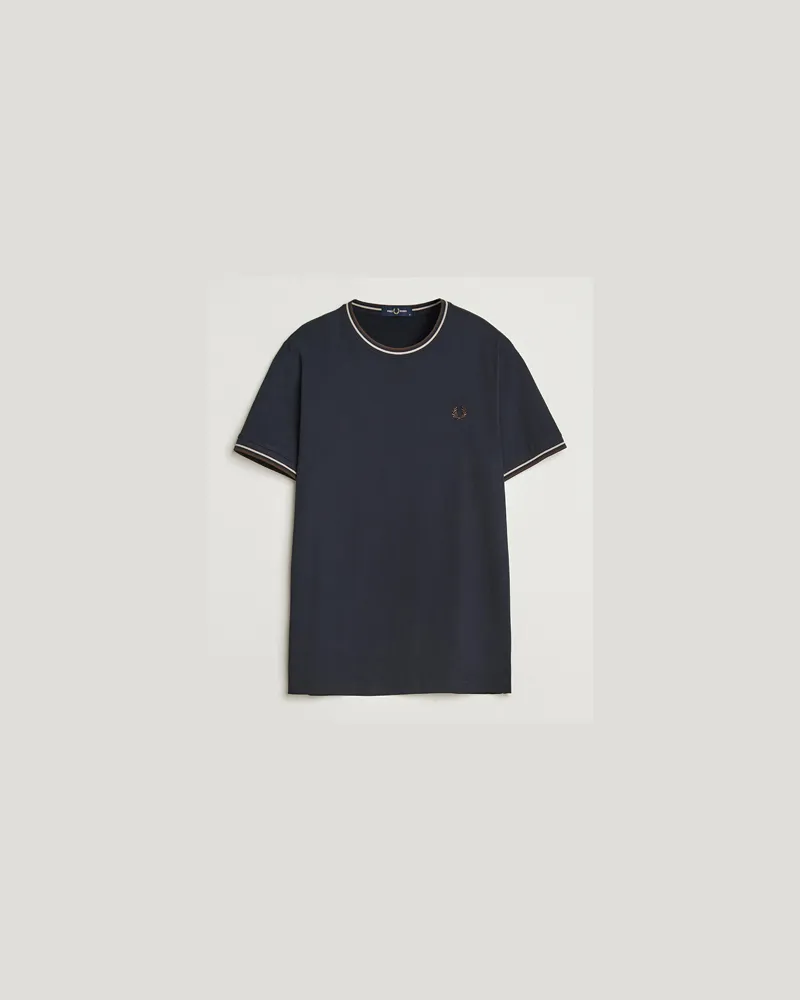 Fred Perry Fred Perry Twin Tipped T-Shirt Navy Blau