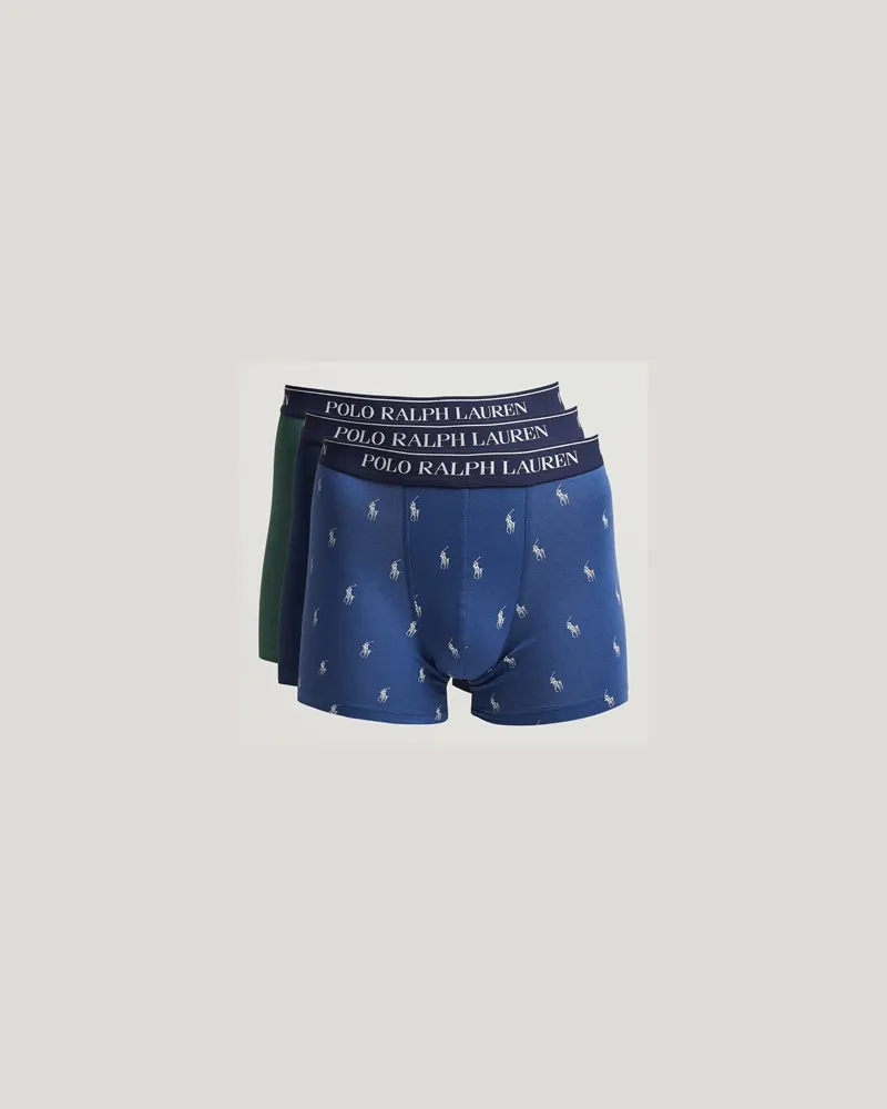 Ralph Lauren 3-Pack Boxer Briefs Navy/Pine/Old Royal Blau