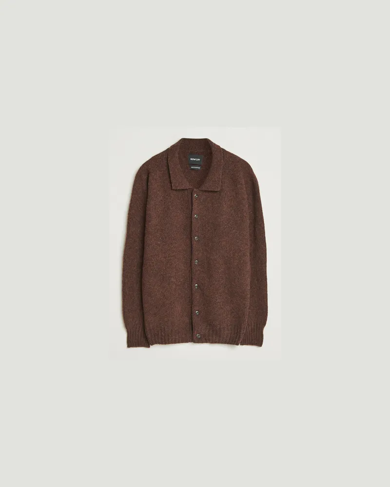 Howlin' Howlin' Brushed Wool Cardigan Brownish Braun