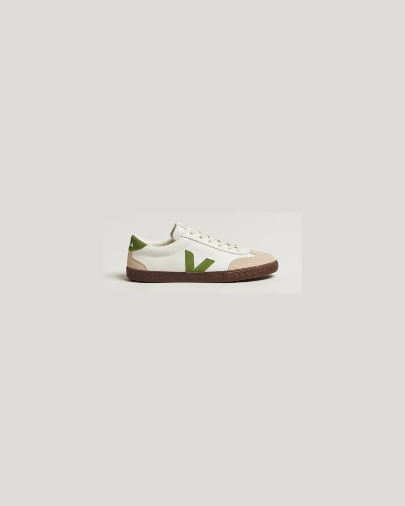VEJA Volley Sneaker White/Kiwi Weiß