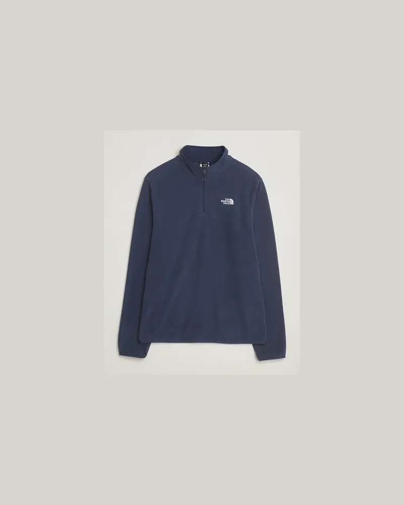 The North Face Glacier Fleece 1/4 Zip Navy Blau