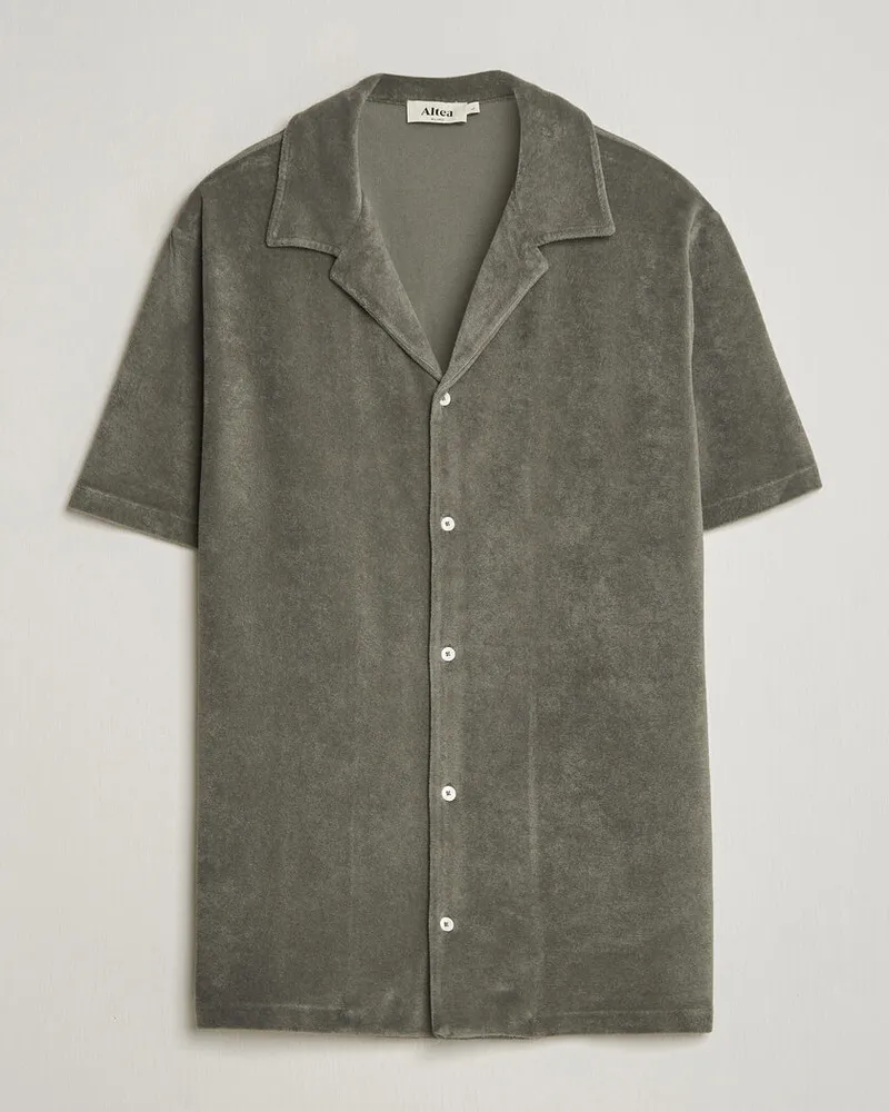 Altea Terry Bowling Shirt Olive Grün