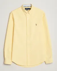 Ralph Lauren Slim Fit Oxford Button Down Shirt Yellow Gelb