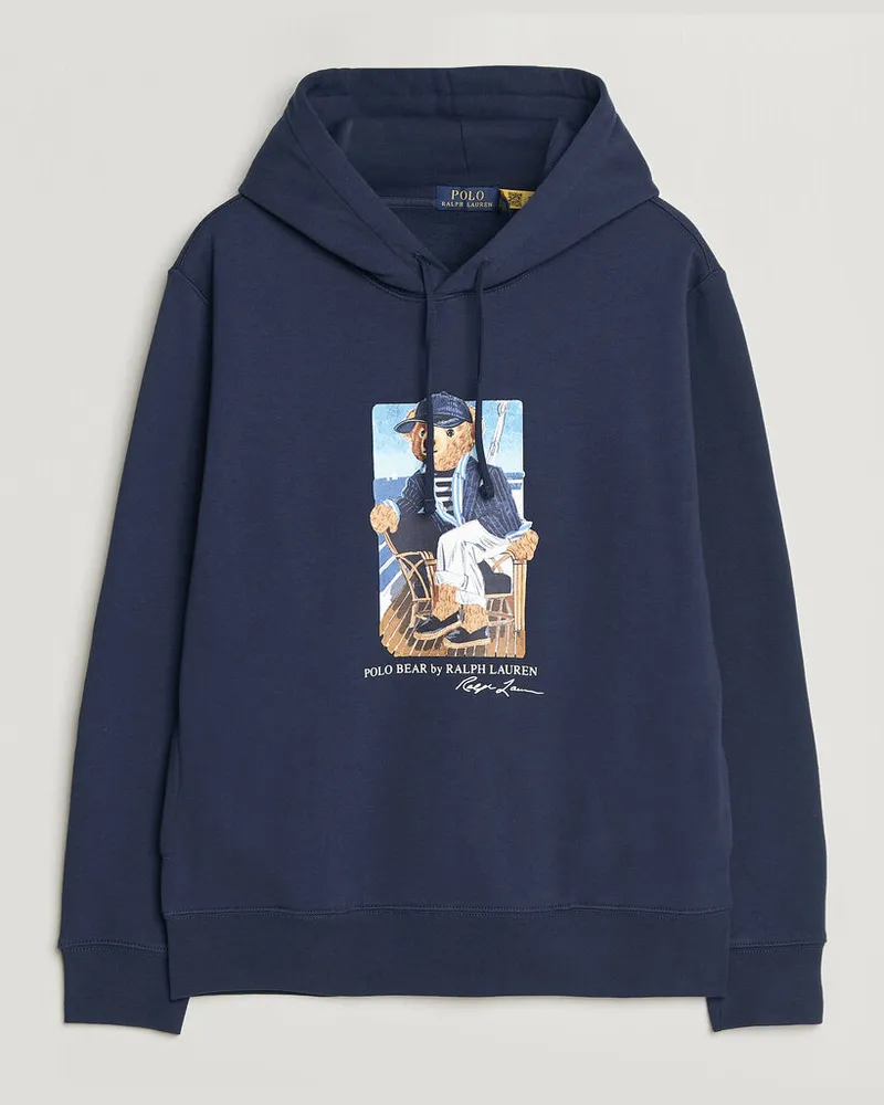 Ralph Lauren Newport Bear Hoodie Navy Blau