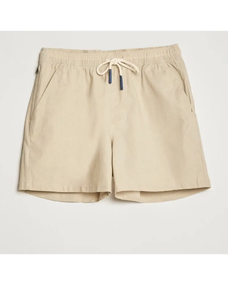 OAS Leinen Shorts Beige