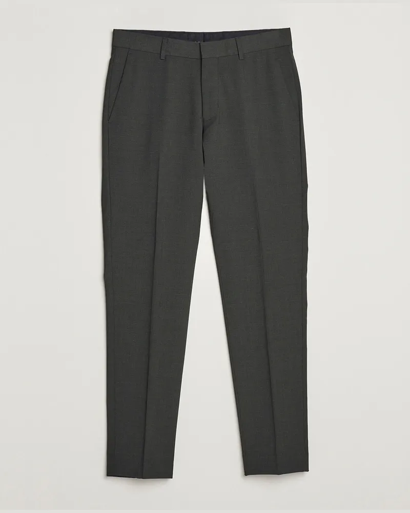 Tiger of Sweden Tenuta Wool Travel Suit Trousers Olive Extreme Grün