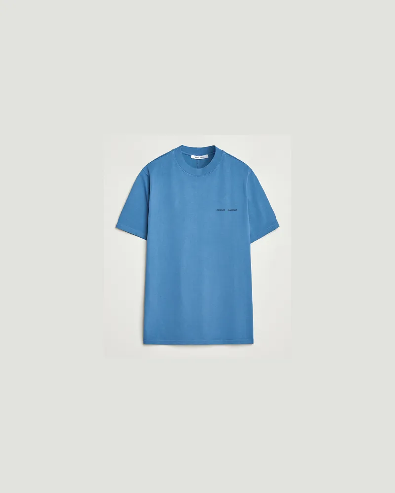 Samsøe & Samsøe Norsbro Crew Neck T-Shirt Stellar Blue Blau