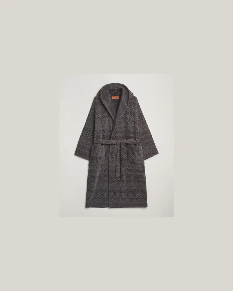 Missoni Home Chalk Bathrobe Anthracite Grey Grau