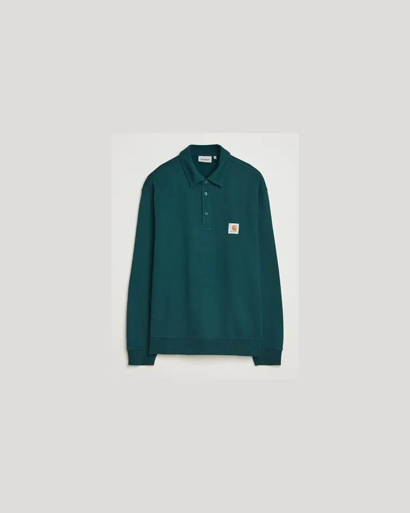 Carhartt WIP Polo Sweatshirt Dark Fir Grün