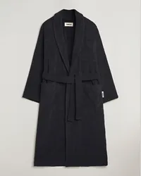 TEKLA Organic Terry Bathrobe Black Schwarz