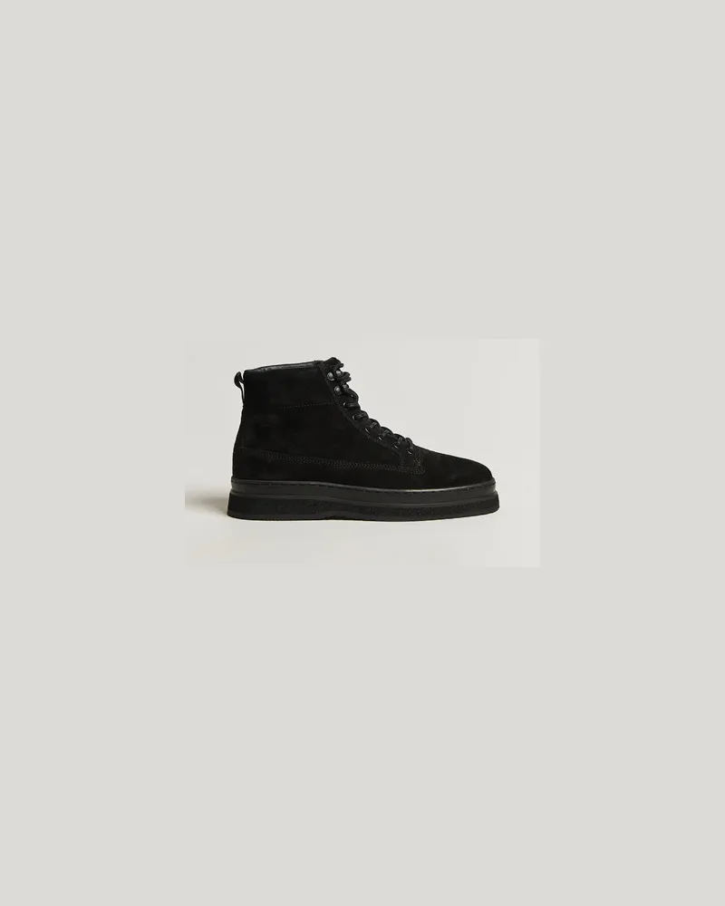 Gant Blistown Shearling Suede Boot Black Schwarz