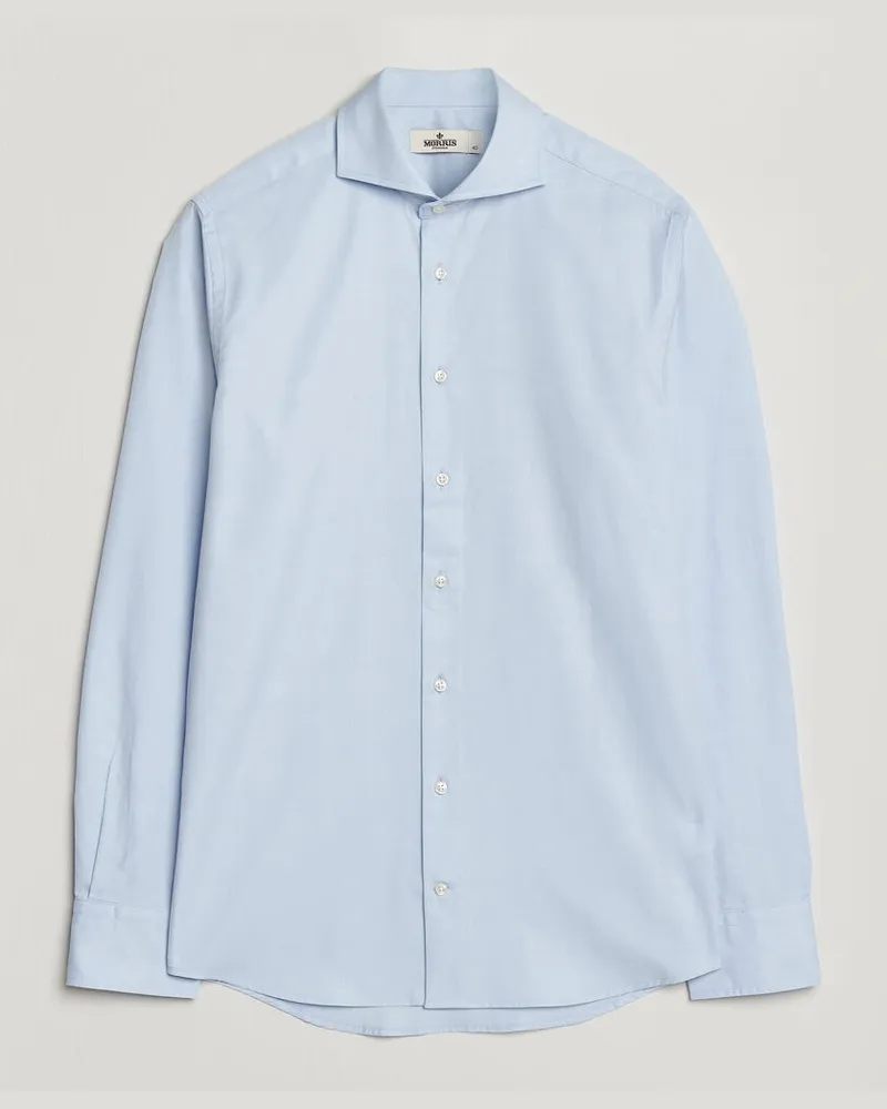 Morris Twill Shirt Light Blue Blau