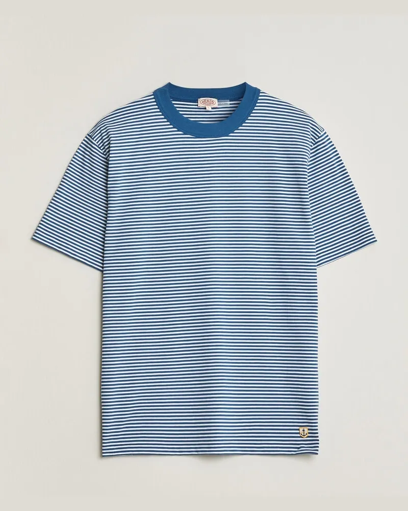 Armor-Lux Callac Héritage Stripe T-Shirt Dark Blue/Blanc Mehrfarbig