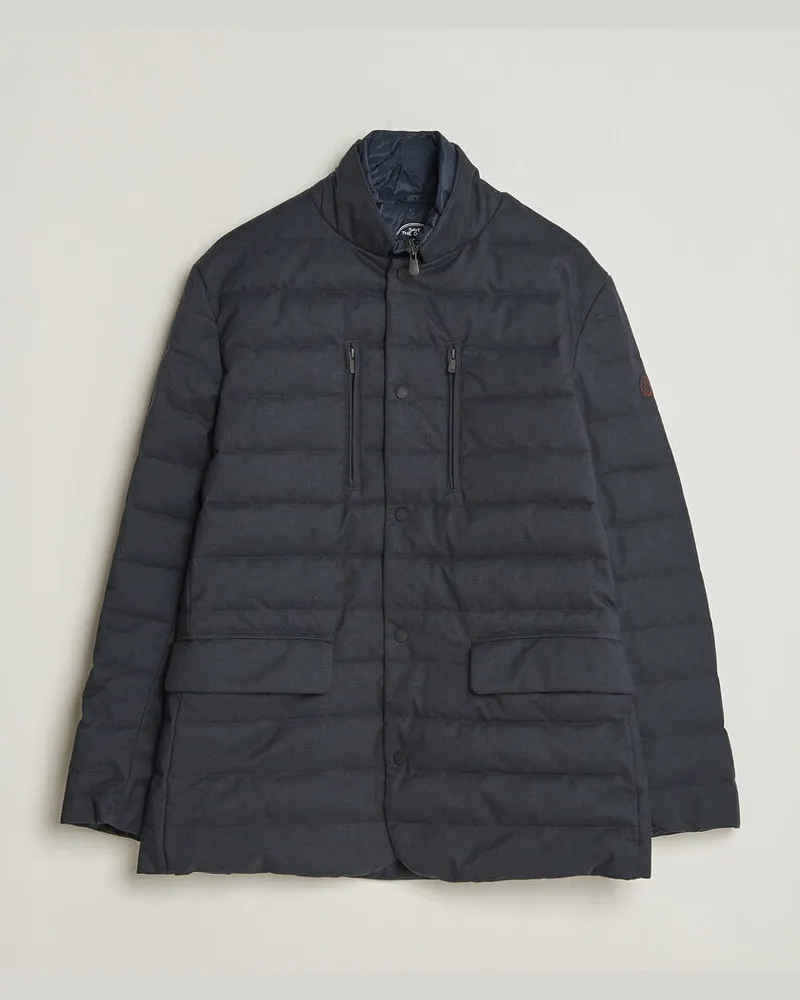 Save The Duck Felipe Padded Flannel Jacket Navy Blue Blau