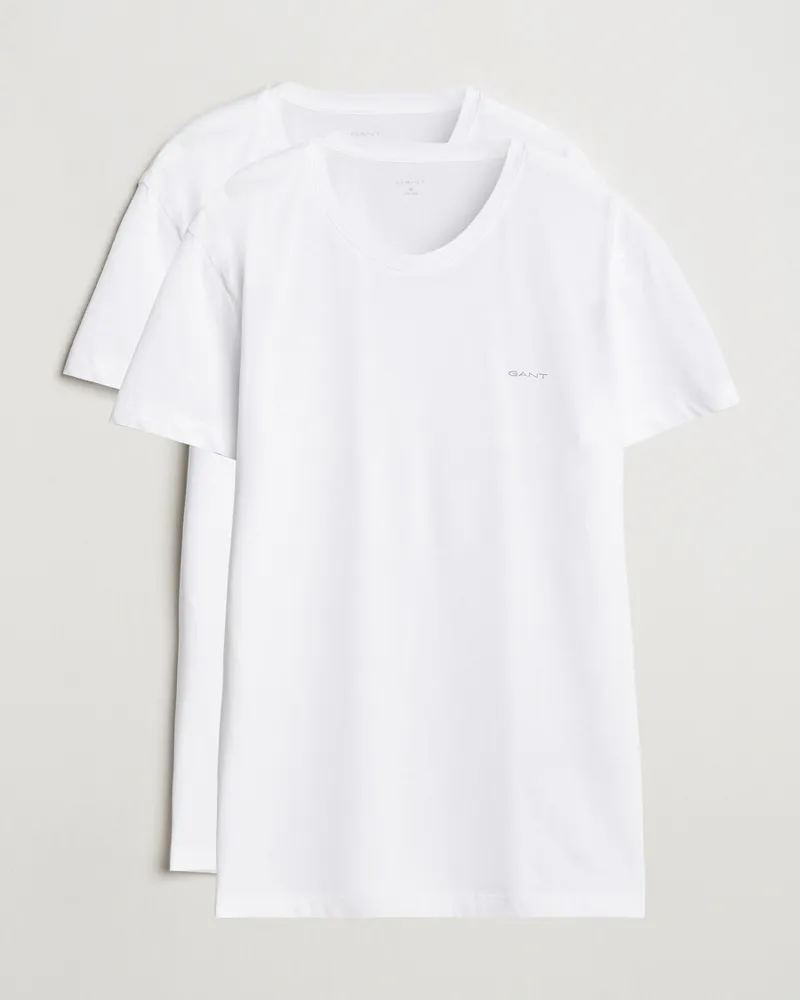 Gant 2-Pack Crew Neck T-Shirt White Weiß