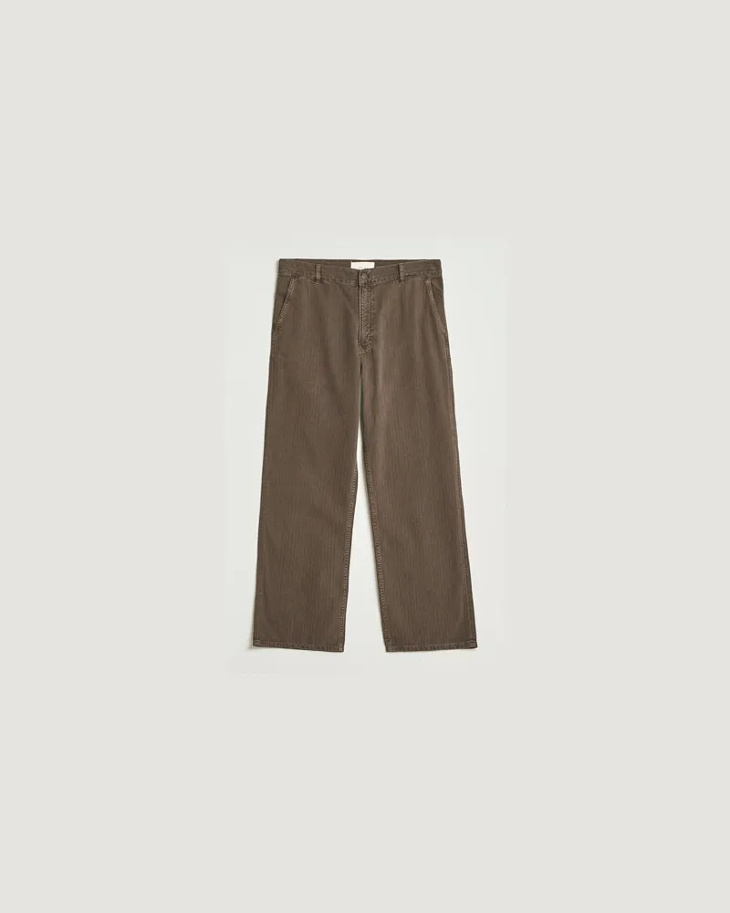 JEANERICA Genua Herringbone Twill Chino Brown Braun