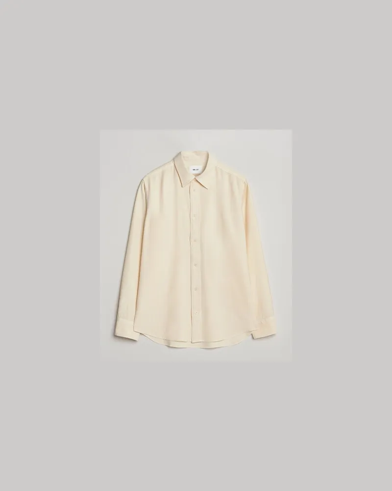 NN 07 Colby Shirt Ivory Weiß