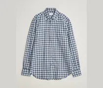 Soft Flannel Button Down Shirt Navy
