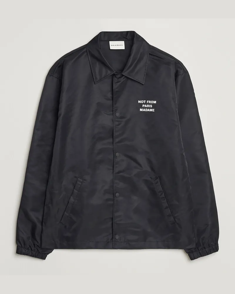 Drôle de Monsieur La Veste Slogan Jacket Black Schwarz