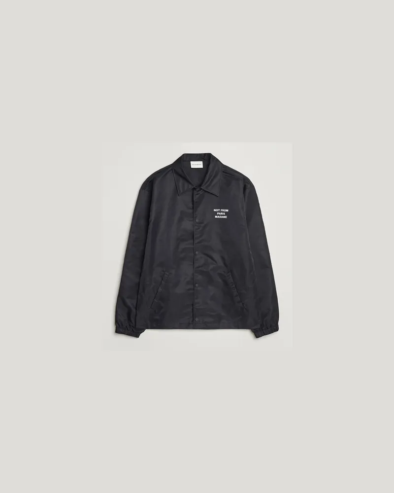 Drôle de Monsieur La Veste Slogan Jacket Black Schwarz