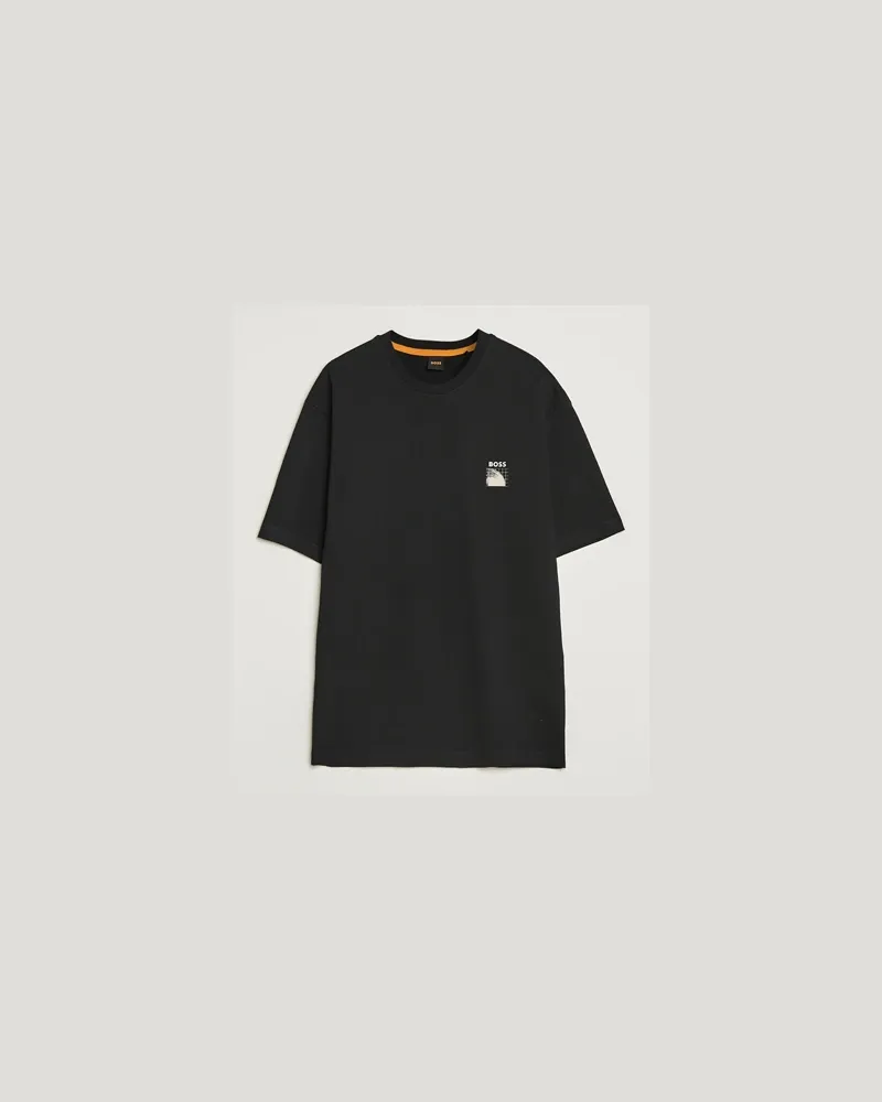 HUGO BOSS Radar Crew Neck T-Shirt Black Schwarz