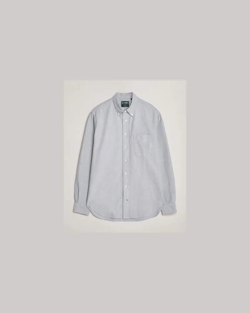 Gitman Vintage Brushed Oxford Button Down Shirt Blue Blau