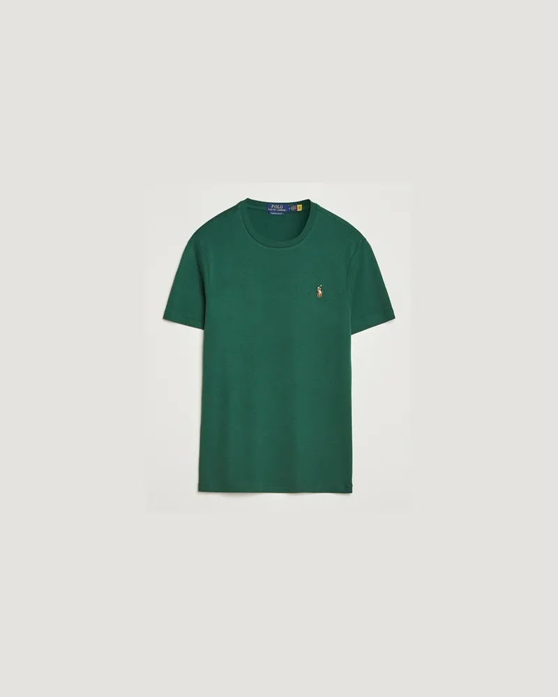 Ralph Lauren Luxury Pima Cotton Crew Neck T-Shirt Vintage Pine Grün