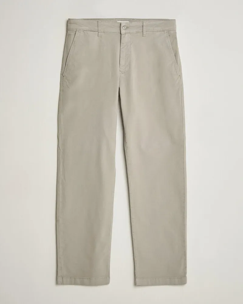 NN 07 Aden Regular Fit Chinos Light Grey Grau