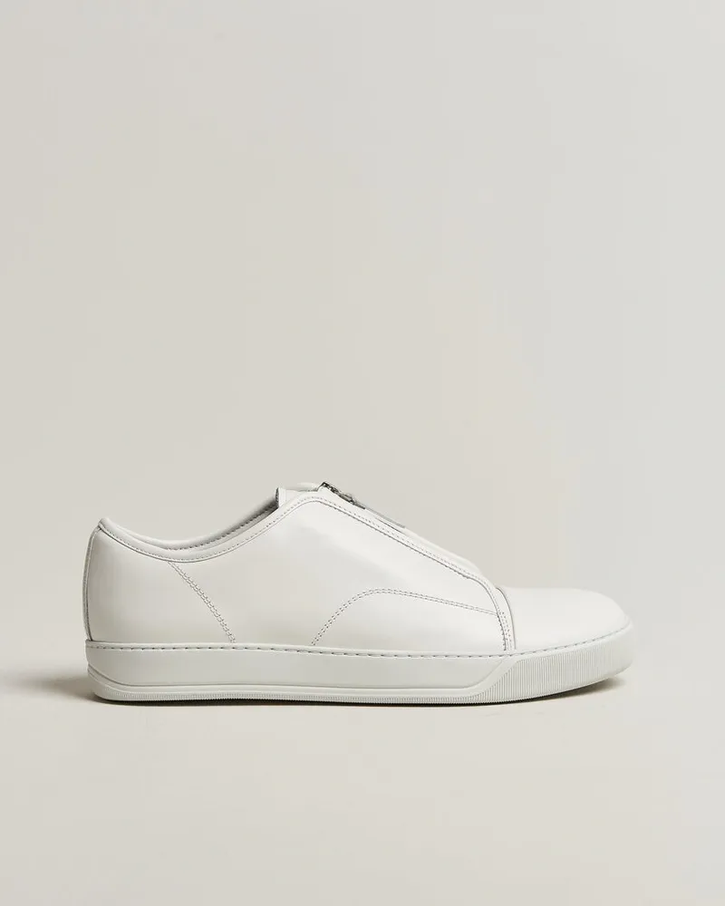 Lanvin DBB1 Zip Sneakers White Weiß