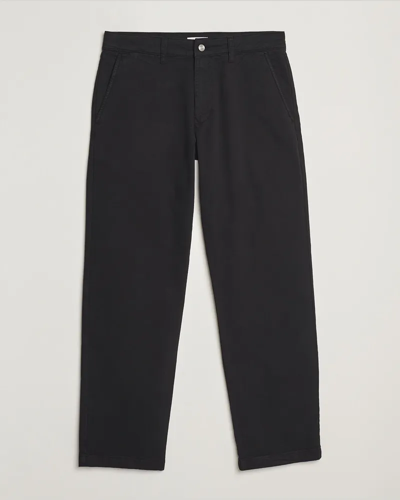 NN 07 Aden Regular Fit Chinos Black Schwarz
